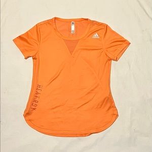 Adidas heat.dry M orange workout shirt